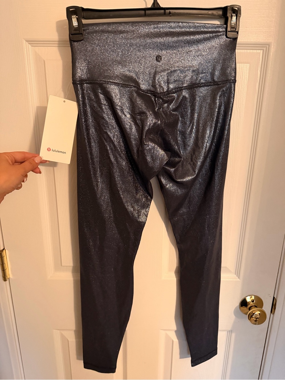 lululemon athletica Metallic Charcoal High-Rise Leggings